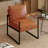 24.6" Wide Minimalist Soft Cushioned Back Upholstered Sled Base Arm Accent Chair (Set of 8)-108052975