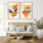  "Ember Blooms No. 1 & 3" par Sally Ann Moss, art mural sur toile encadré