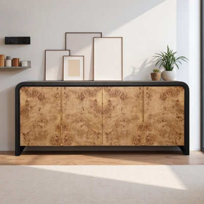American-style Simple Yellow TV Cabinet