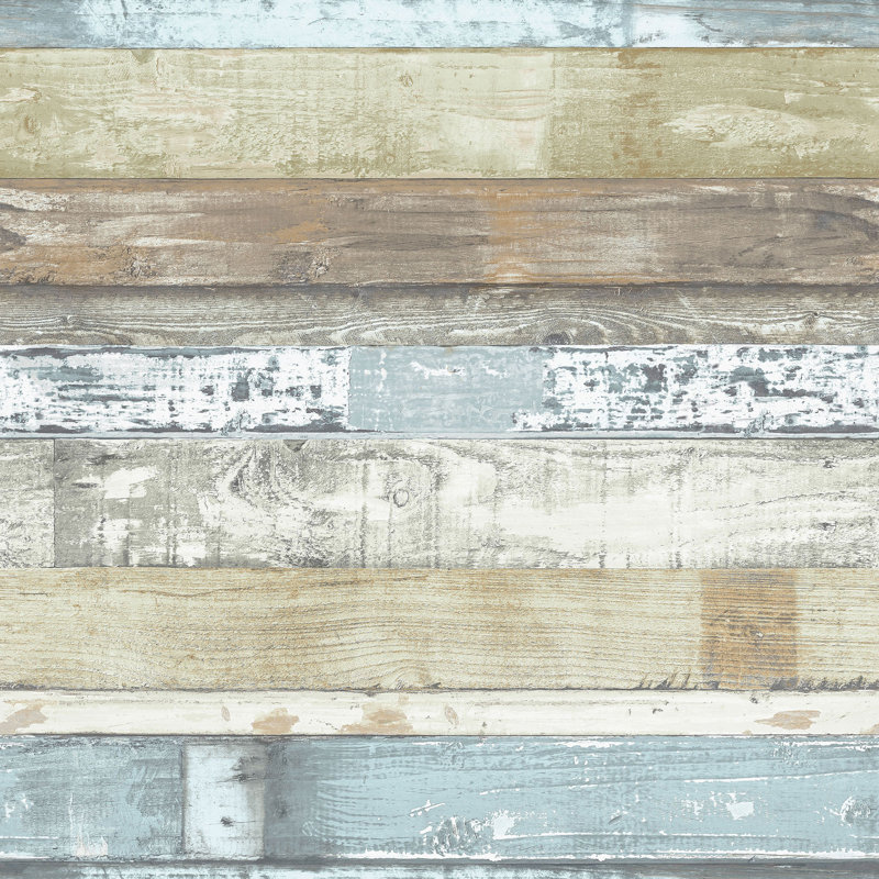 Noordwand Wallpaper "Homestyle Old Wood", Beige/Blue