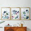 Trace tropicale III - reproduction encadrée sur mesure de qualité supérieure mate - 3 pièces-2031475209-2031475255