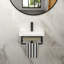Lavabo de salle de bain mural simple 17 "avec porte-serviettes
