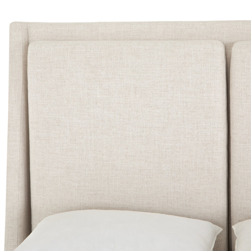 Potter Upholstered Wingback Bed, King, Dover Crescent