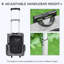 Pia Pet Travel Backpack Bag Cat Puppy Dog Carrier with Trolley and Telescopic