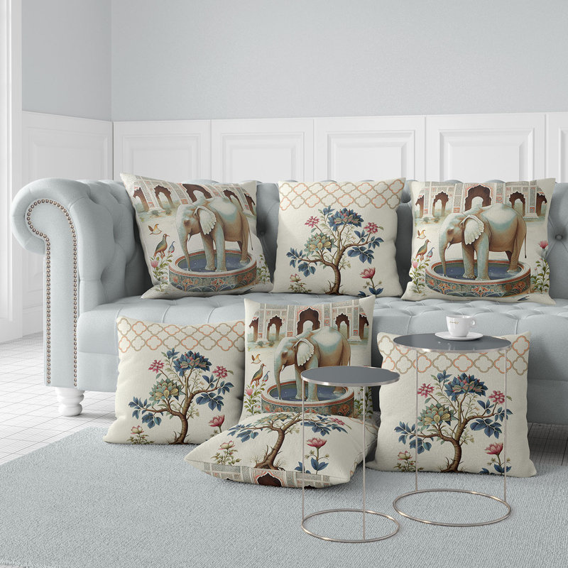 Coussin intérieur/extérieur Floral, 16 po x 16 po