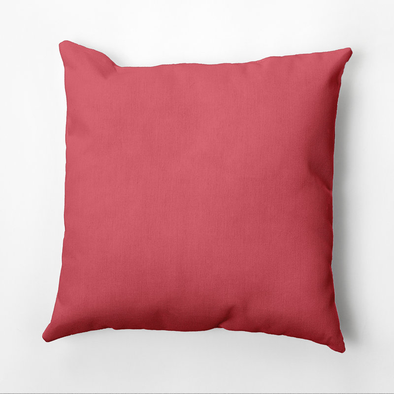 Housse de coussin d'extérieur carré Georgia, Corail, 16 po x 16 po