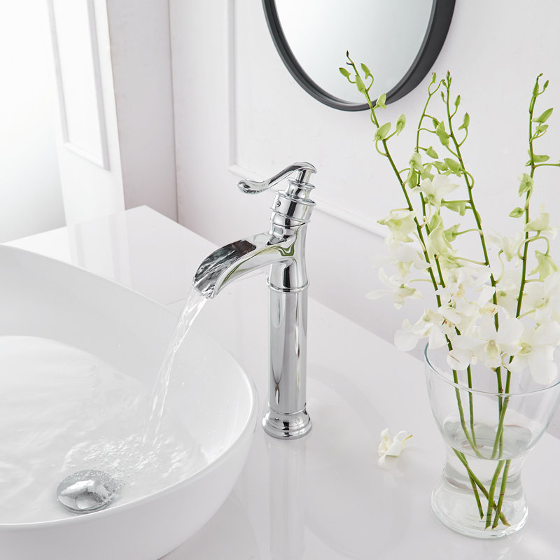 Single-handle Bathroom Faucet, Chrome, Yes