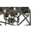 Modern 4 Light Black Square Flush Mount-1993512681