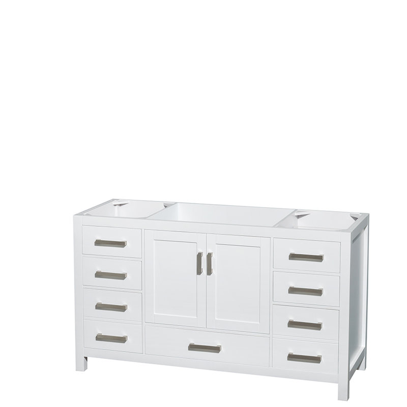 Sheffield 60" Single Bathroom Vanity Set, White