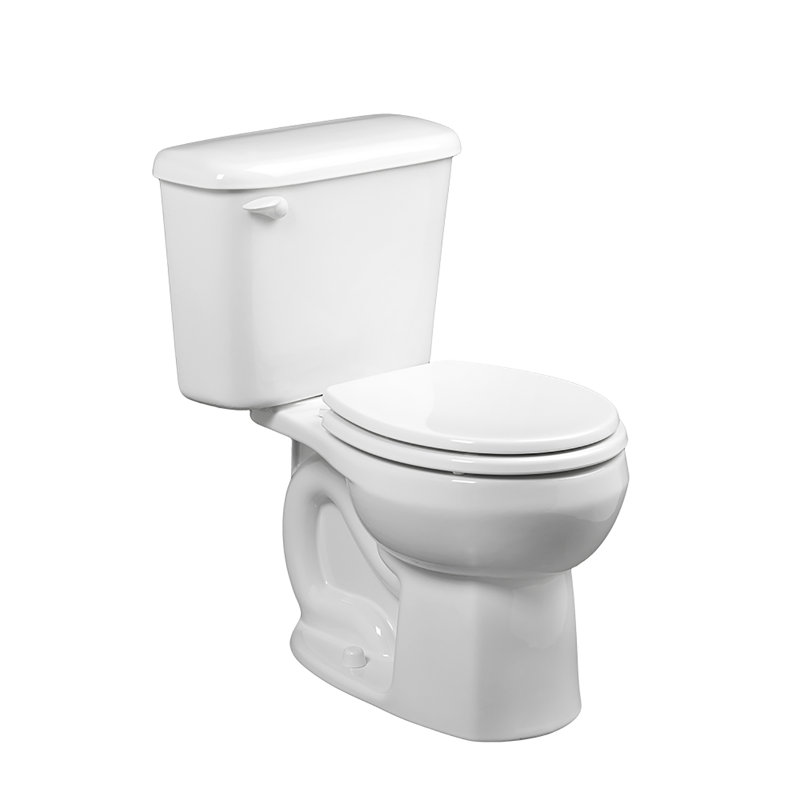 American Standard Colony 1.28 Gallons GPF Round Comfort Height Floor Mounted Two-Piece Toilet (Seat Not Included), White