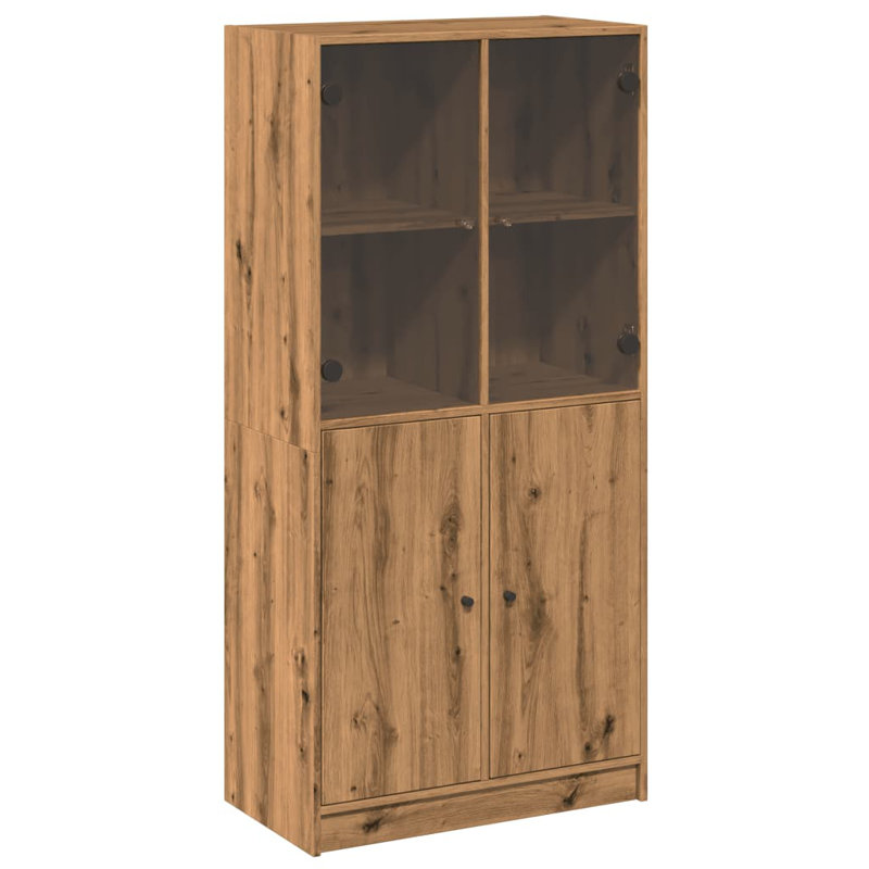 Matana Standard Bookcase, 142cm H x 68cm W x 37cm D, Artisian Oak