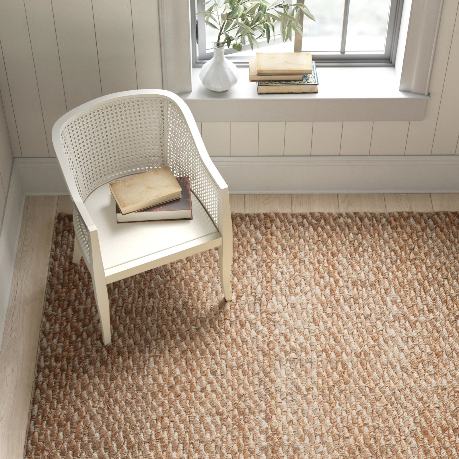 Handmade Jute / Sisal Natural Rug, Rectangle 10' x 14'