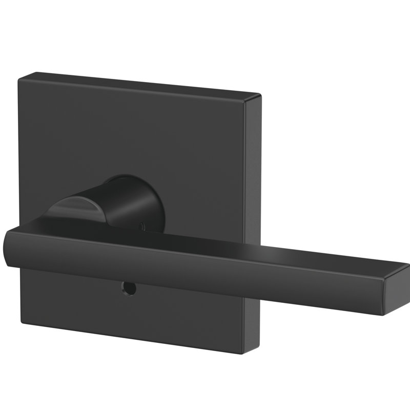 Custom Latitude Non-Turning Lever with Collins Trim, Matte Black