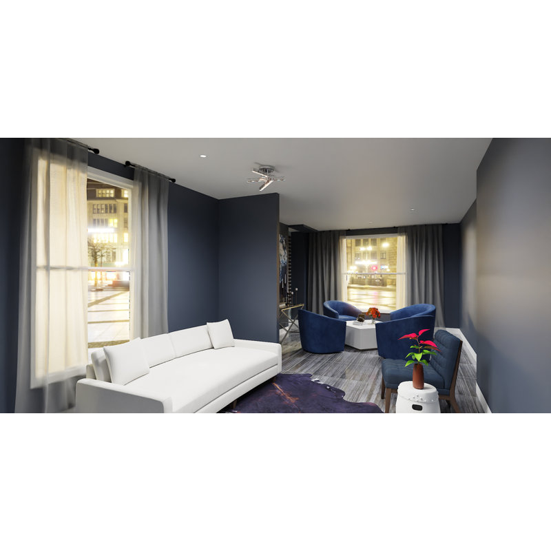 Astyn Glass LED Semi Flush Mount