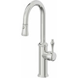 Davoli Pull-Down Prep/Bar Faucet with Button Sprayer