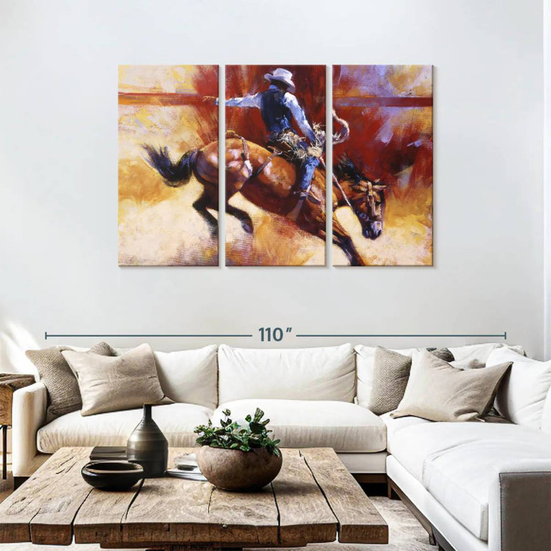 Sireci Yeehaw, 48" H x 74" W