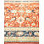 Tapis rouille noué à la main de conception unique 8 pi 10 po x 12 pi 5 po Sella