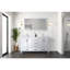 Meuble-lavabo double P 22 po, plateau en marbre de culture et miroir 28 po-1064226190-1064226184