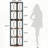 Six-Tier Corner Bookshelf Versatile Storage Rack