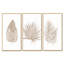 «Tropical Leaf», ensemble d'art mural sur toile, impression de décoration botanique beige - feuilles beige tropical-2099016795-2099016796