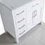 Meuble-lavabo simple 37 po avec plateau en marbre d'ingénierie Ludovika