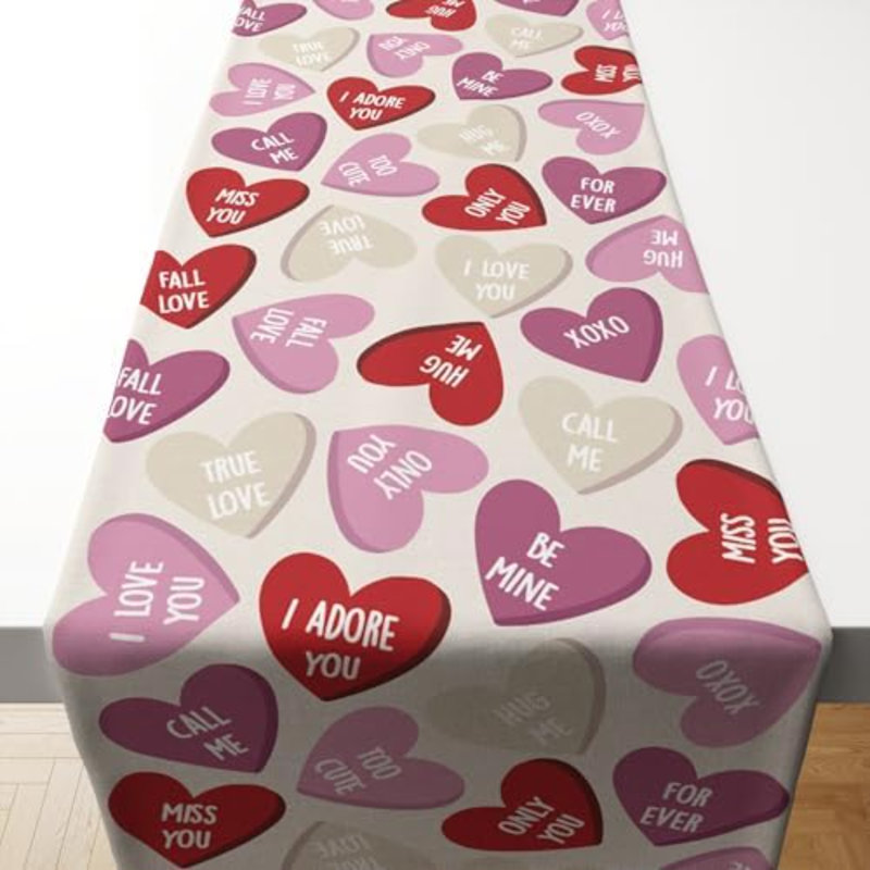 Valentines Day Decorations - Valentines Table Runner