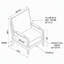 Chaise d'appoint à dossier amovible avec revêtement classique