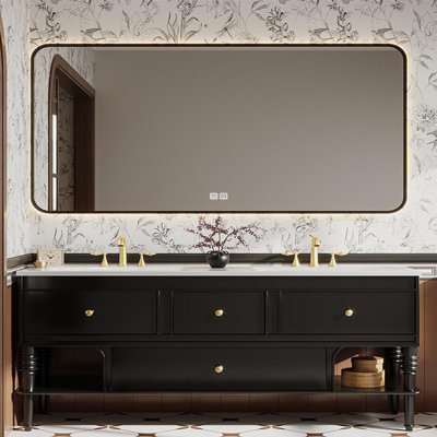 French light luxury style bathroom cabinet