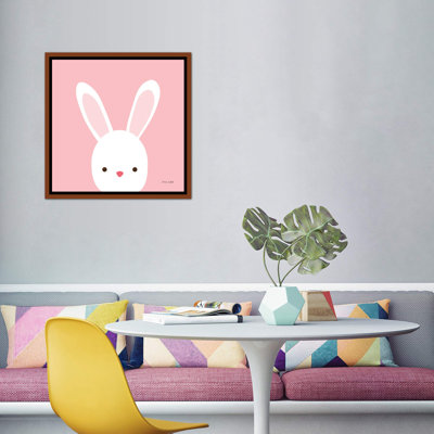 «Cuddly Bunny» par Ann Kelle - impression d'art graphique