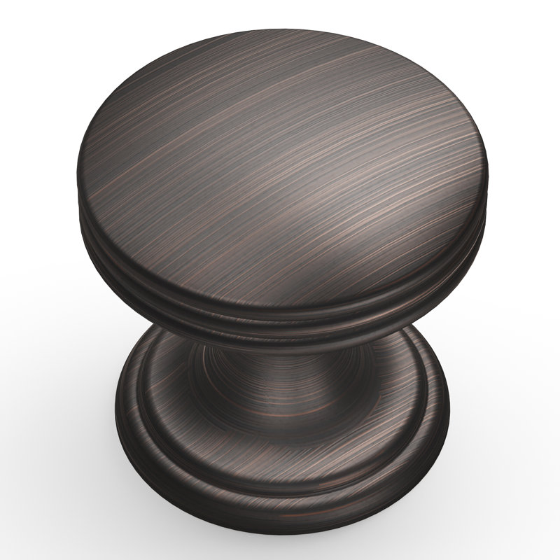 Collection American Diner - Bouton rond - Bouton d'armoire de 1 po de diamètre - Bronze rétro - Quincaillerie transitionnelle et traditionnelle pour tiroirs et armoires