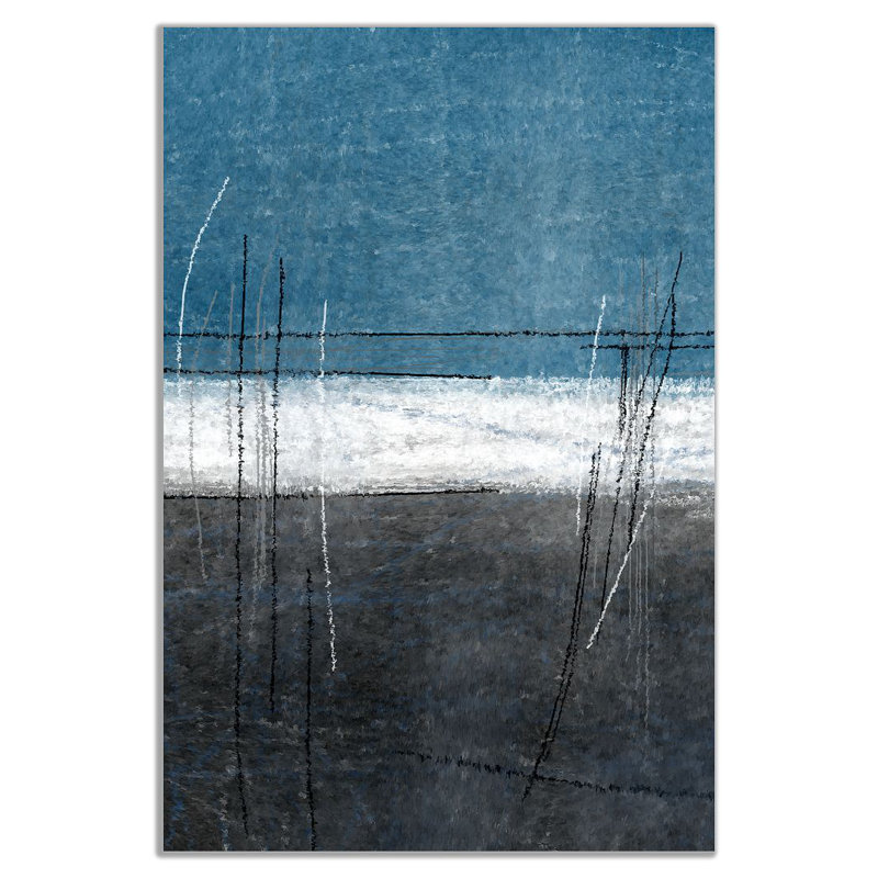 Stripe - Wrapped Canvas Painting, 31cm H x 20cm W
