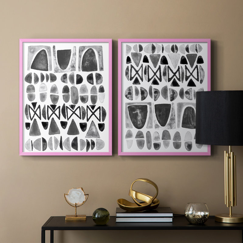 Impression encadrée I-Premium de Grey Arches - prête à être accrochée - aucun clou requis - aucun clou requis, Rose