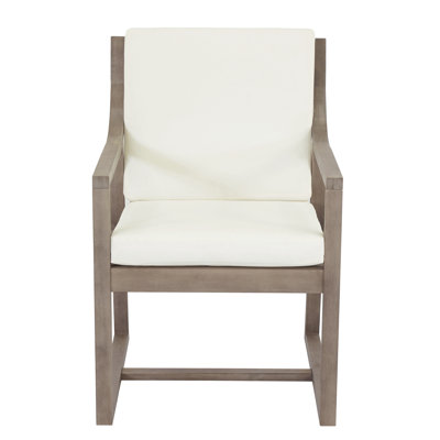 Ensemble de chaises d'extérieur Ensemble de chaises pour l'extérieur, jardin, bois brun noir et coussin beige