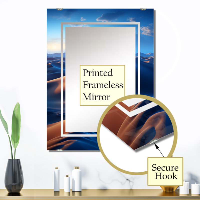 Azor - Miroir mural désertique MIR140877, 32 po x 24 po