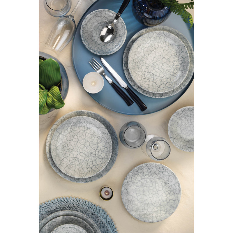 Porcelain China Dinnerware Set 24 Piece - Service for 6