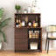 Armoire de bureau, avec tiroir de rangement et tablettes, bureau pliable, idéal pour la maison, le bureau et la cuisine