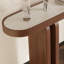 Retro style simple oval console table-606547553