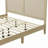 Solid Wood Platform Bed With Rattan-527891030