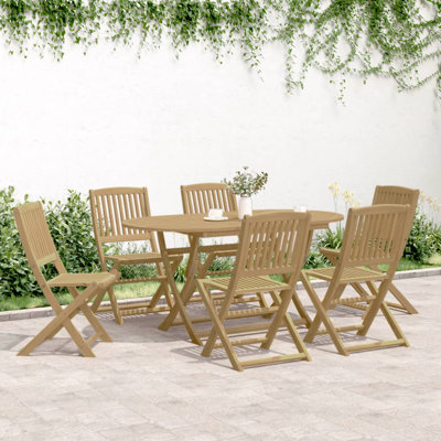 Henry Solid Wood Patio Folding Chair Folding Chair Set