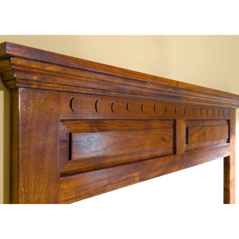Oxford Wood Wall Mirror, Honey