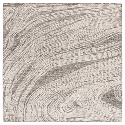 Tapis en laine touffeté à la main Bipin