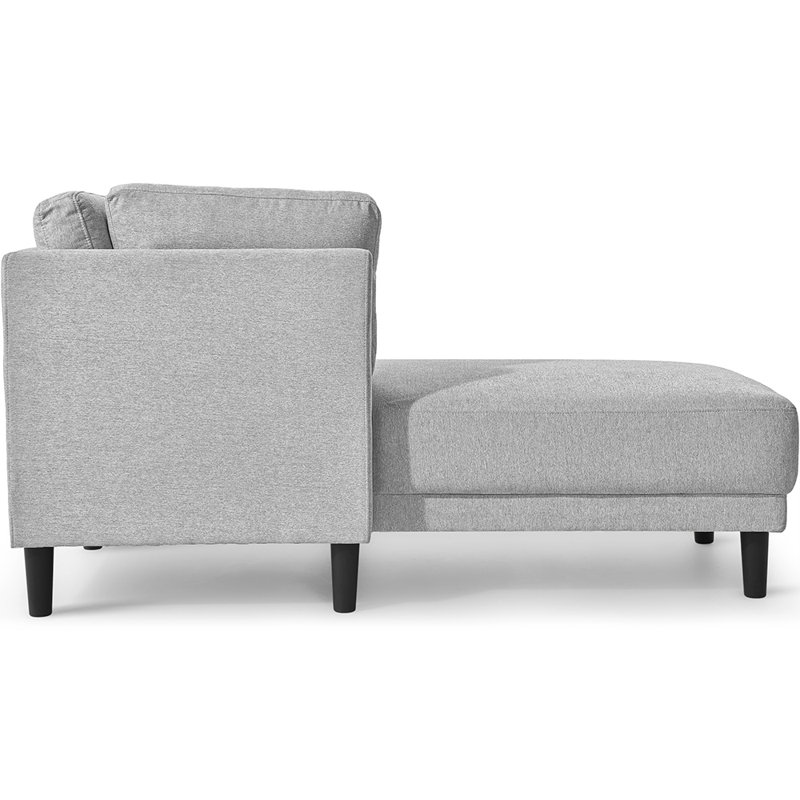 Flâneuse rembourrée, 100 % polyester gris