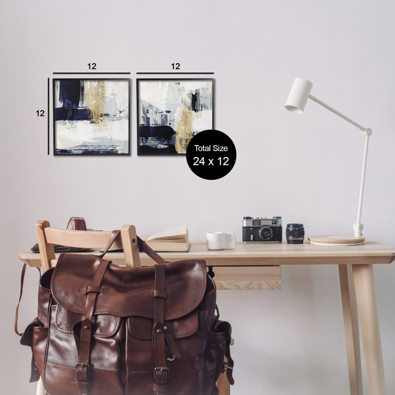 Ensemble de 2 pièces giclées par Susan Jill, H 12 po x l 12 po, Giclée encadrée noir minuit