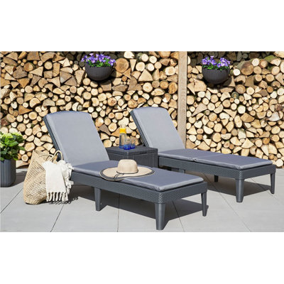 Jaipur Lounger Set with Cushions