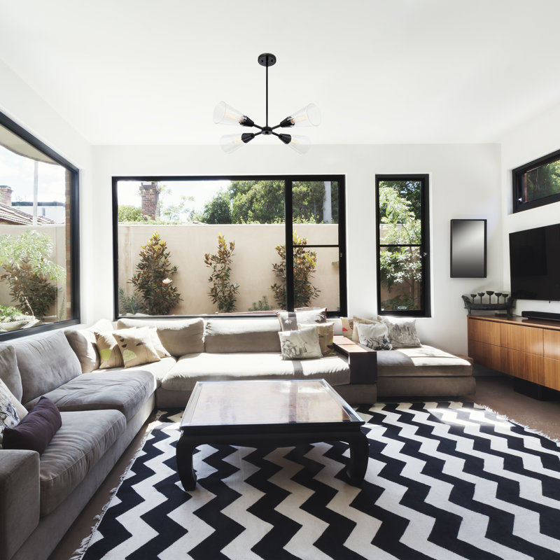 Norro 4 - Light Dimmable Sputnik Modern Linear Chandelier