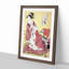 Lady with a Fan by Chobunsai Eishi - Picture Frame Painting Print-55582341-55582339