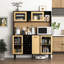 Buffet 59 po H avec porte de rangement et prise de courant