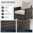 Decksplore 2-Piece Outdoor Wicker Club Chair Set with Cushions, High-Back All-Weather Patio Seating-129472530