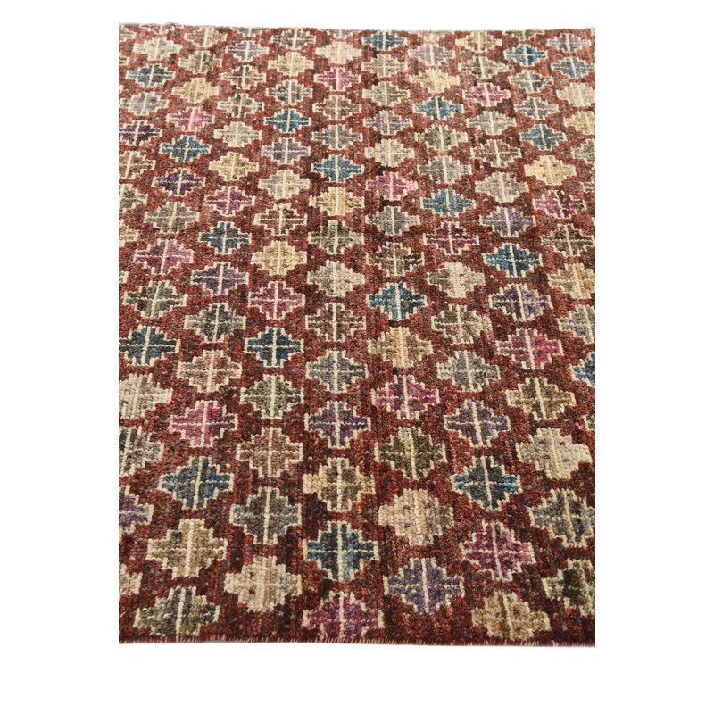 Tapis rouge rouille Iniguez
