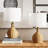 Anson 22'' Rattan Metal Table Lamp Set